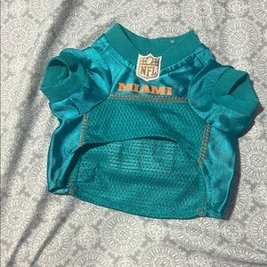 Teal Miami NFL Pet Jersey size xsmall